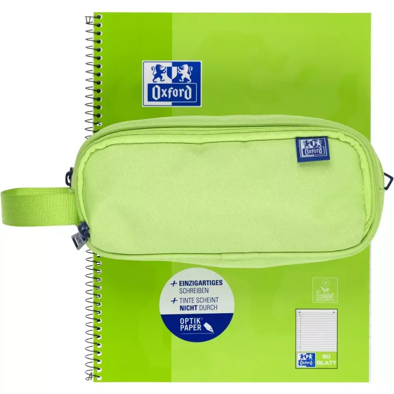 Estuche blando Oxford 400183525 verde 220x70x90 mm