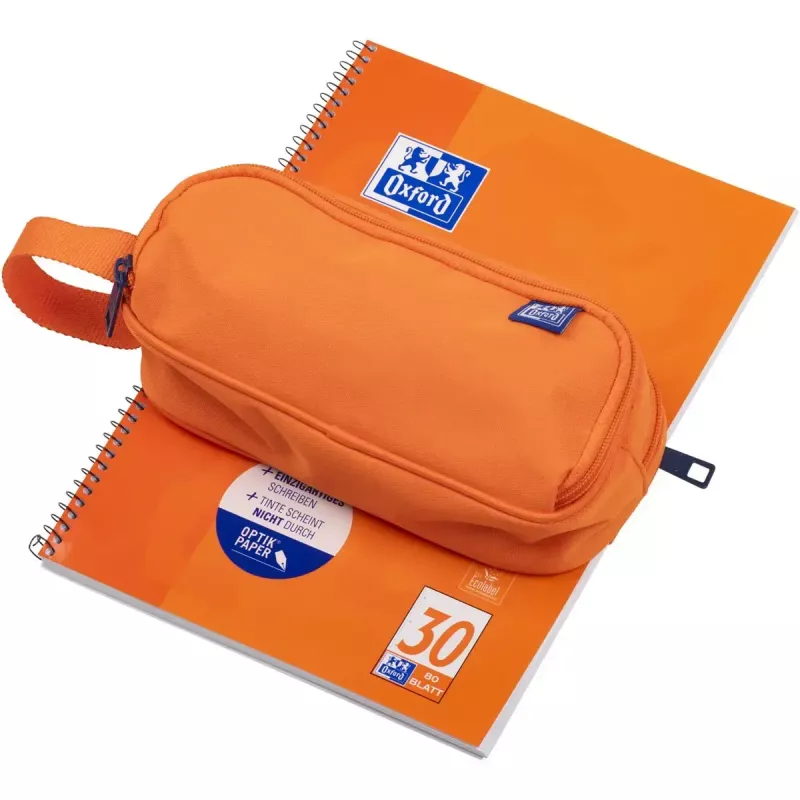 Estuche blando Oxford 400183506 naranja 220x70x90 mm