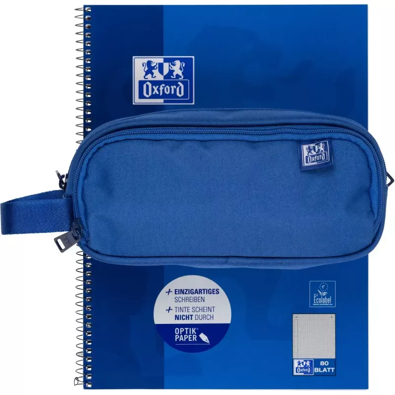 Estuche blando Oxford 400183522 azul 220x70x90 mm