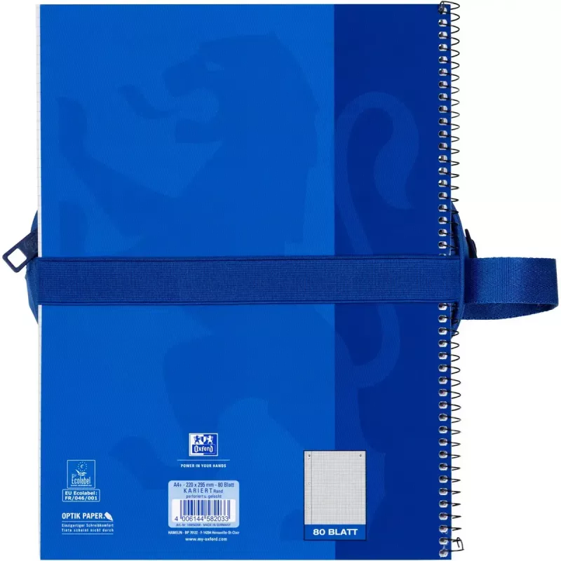 Estuche blando Oxford 400183522 azul 220x70x90 mm