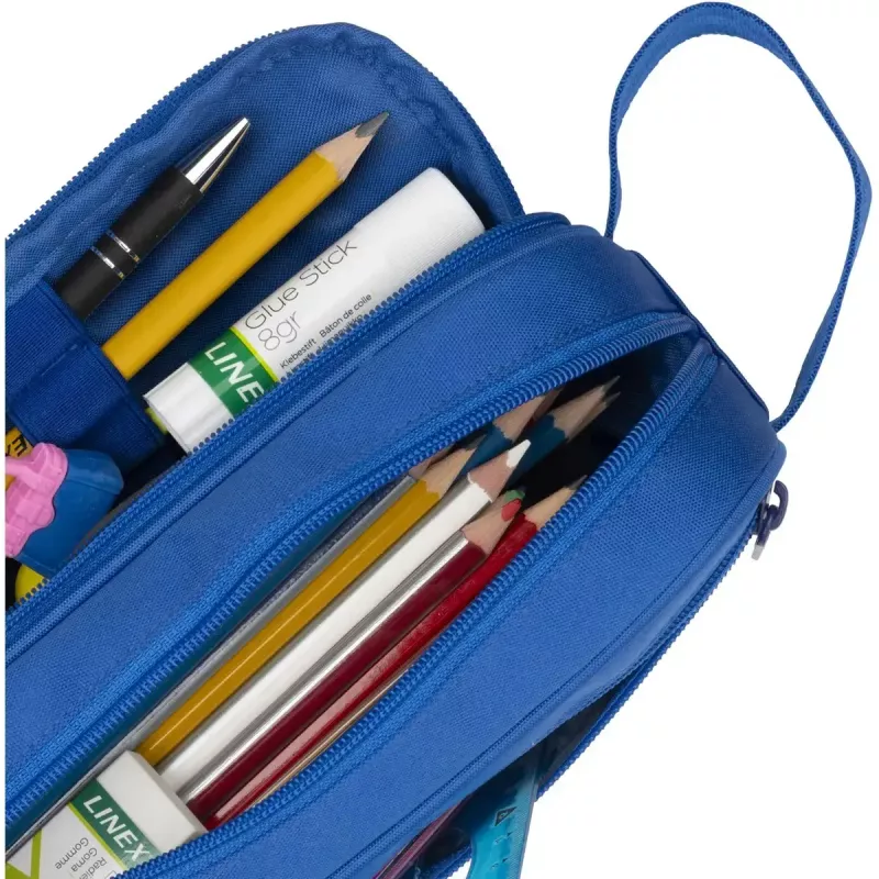 Estuche blando Oxford 400183522 azul 220x70x90 mm