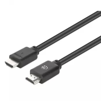 Manhattan cable HDMI 4K@60Hz con Ethernet, 15 m, apto para TODAS las aplicaciones 4K y 1080p/HD – actualiza ahora o tenlo preparado para necesidades futuras, conector macho a conector macho, negro, Ultra HD 4k x 2k, garantía de por vida, Premium High Speed