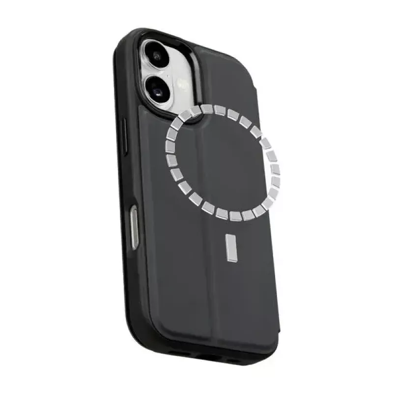 Funda tipo libro LAUT MAGFOLIO para iPhone 17 16 cm negra