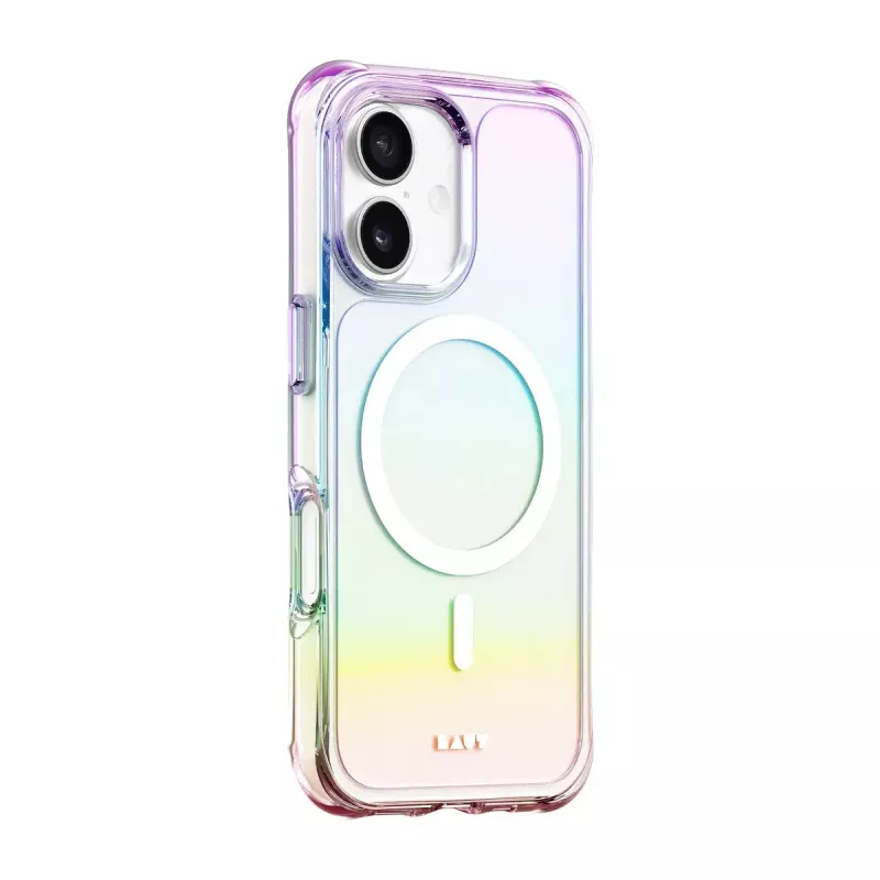Funda LAUT AERO HOLO iPhone 17 16 cm transparente perlada