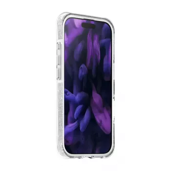 Funda LAUT AERO SPARKLE iPhone 17 16 cm plateada transparente