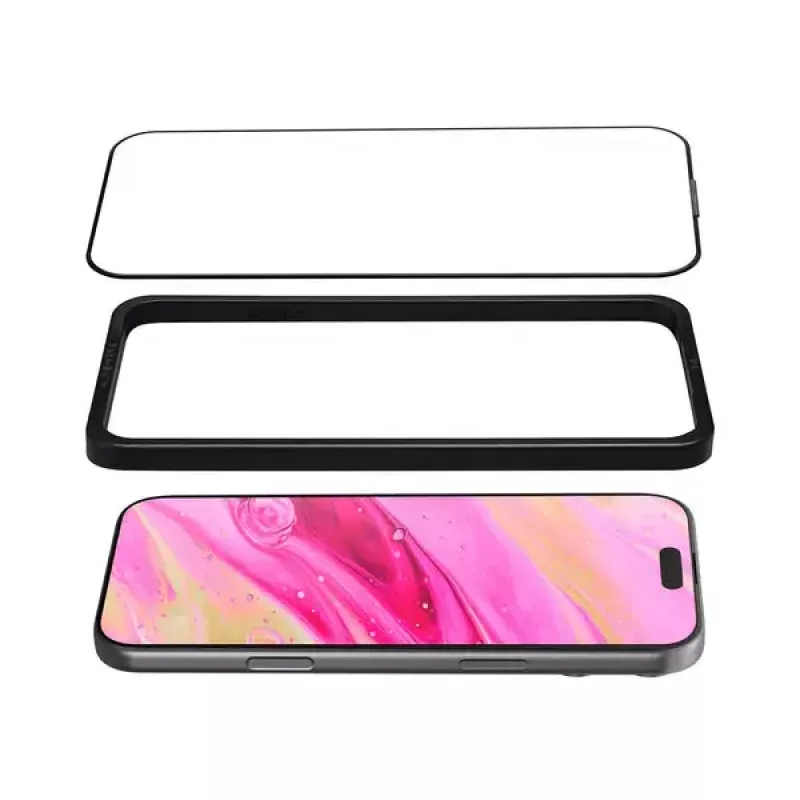 Protector de pantalla transparente LAUT PRIME GLASS Apple iPhone 17 Pro antipolvo antigolpes antirrayaduras