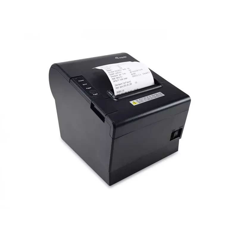 Impresora térmica de recibos EQUIP 58/80 mm con cortador automático, USB/Ethernet/Serie, cajón portamonedas, 203x203 DPI