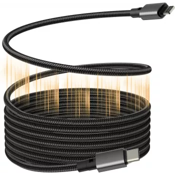 Cable VISION Lightning a USB-C TC 1MLTGMAG/BL — 1 m, 27 W, 5 A, negro