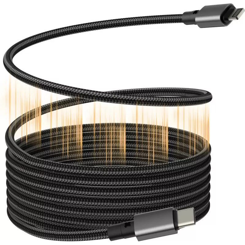 Vision TC 1MLTGMAG/BL cable Lightning magnético, 1 m, negro