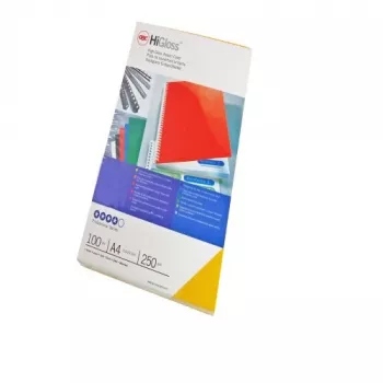 GBC Carpetas de encuadernación HiGloss A4 250 g/m², A4, cartón, azul, brillante, 250 g/m², 100 uds.