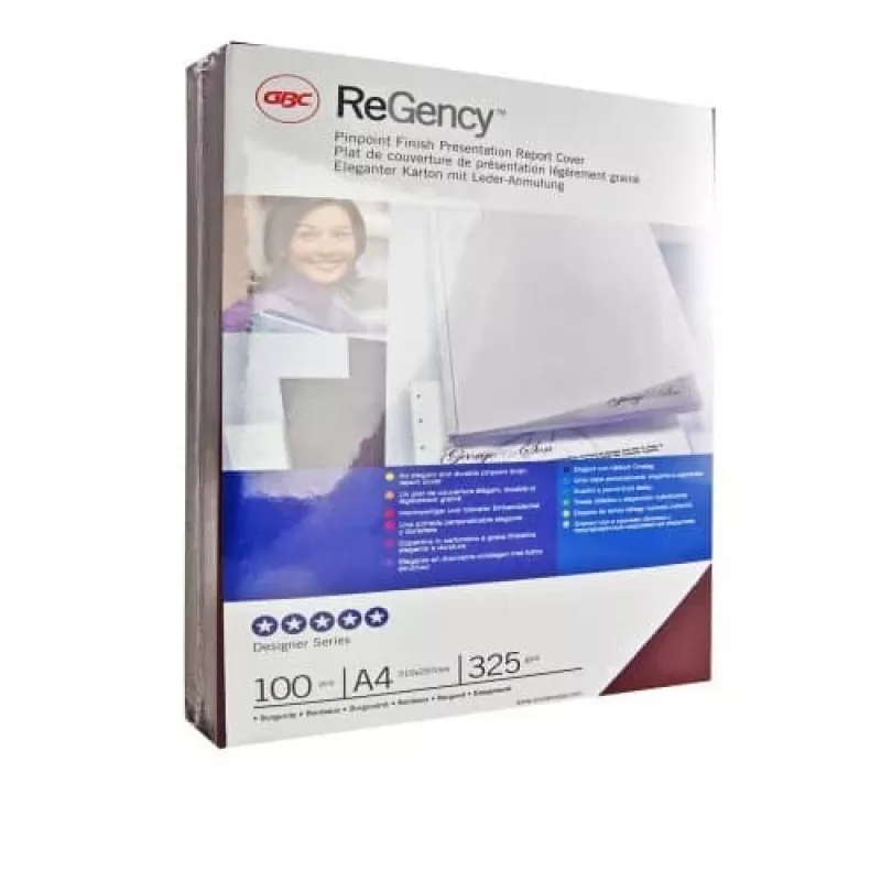 GBC Tapas de encuadernación ReGency A4 325 g/m², A4, azul, 210 mm, 297 mm, 40 mm, 2 kg