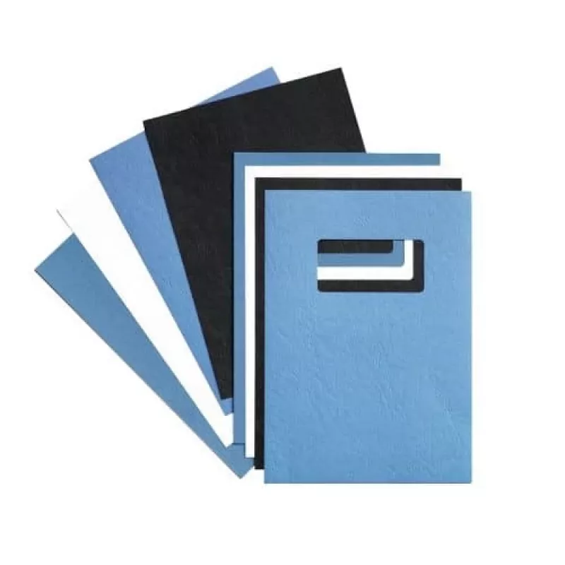 GBC LeatherGrain CE040029 tapas de encuadernación, A4 (210 x 297 mm), 250 g/m², azul real, cartón con grano de piel, mate