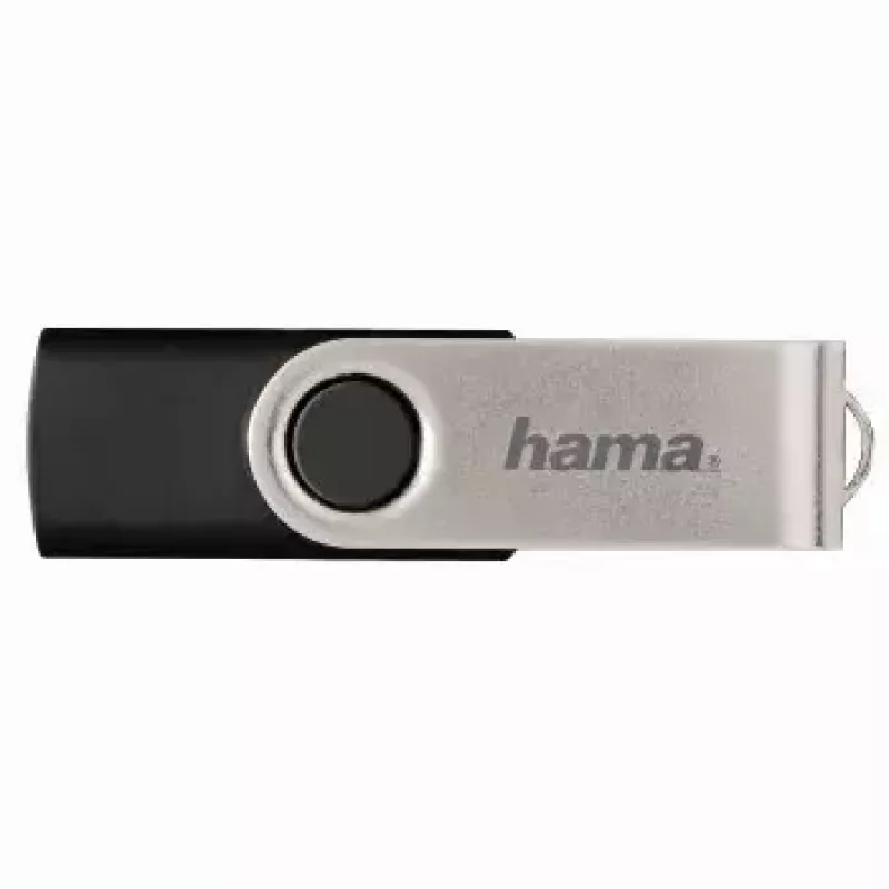 Hama 8GB Rotate Memoria USB USB Type-A 2.0 negro, plateado