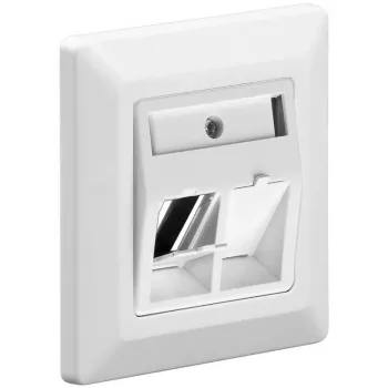 Embellecedor para montaje de conectores hembra Keystone Goobay 95902