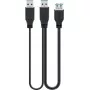 Cable USB Goobay 3.0 0,3 m USB 3.2 Gen 1 2x USB A Negro