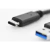 Cable USB Digitus DK-300136-010-S USB 2.0 1 m USB C USB A Negro