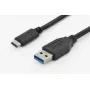 Cable USB Digitus DK-300136-010-S USB 2.0 1 m USB C USB A Negro