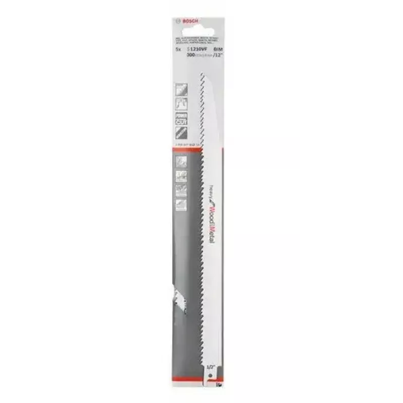 Hoja de sierra sable Bosch S 1210 VF bimetal 30 cm 5-8 TPI