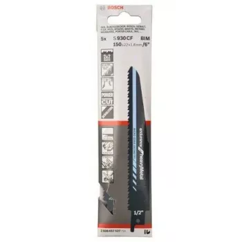 Hoja de sierra sable Bosch S 930 CF bimetal 1 unidad 8 10 TPI