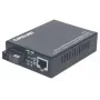 Intellinet 510530 conversor de medios Fast Ethernet WDM, de 10/100Base-TX (RJ-45) a 100Base-FX (SC) monomodo, 20 km (12,4 mi), Rx1310/Tx1550 nm