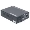 Intellinet 510530 conversor de medios Fast Ethernet WDM, de 10/100Base-TX (RJ-45) a 100Base-FX (SC) monomodo, 20 km (12,4 mi), Rx1310/Tx1550 nm