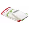Tabla de cortar Esmeyer STAR rectangular plástico verde gris rojo blanco