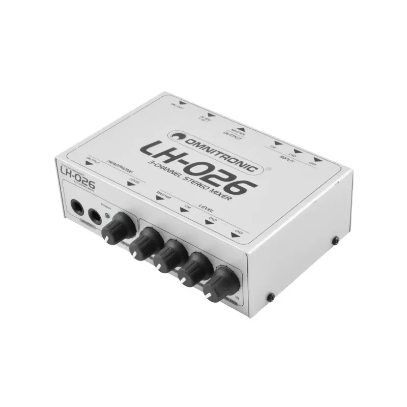 Mezclador de audio Omnitronic 10355026 3 canales 20 - 20000 Hz blanco