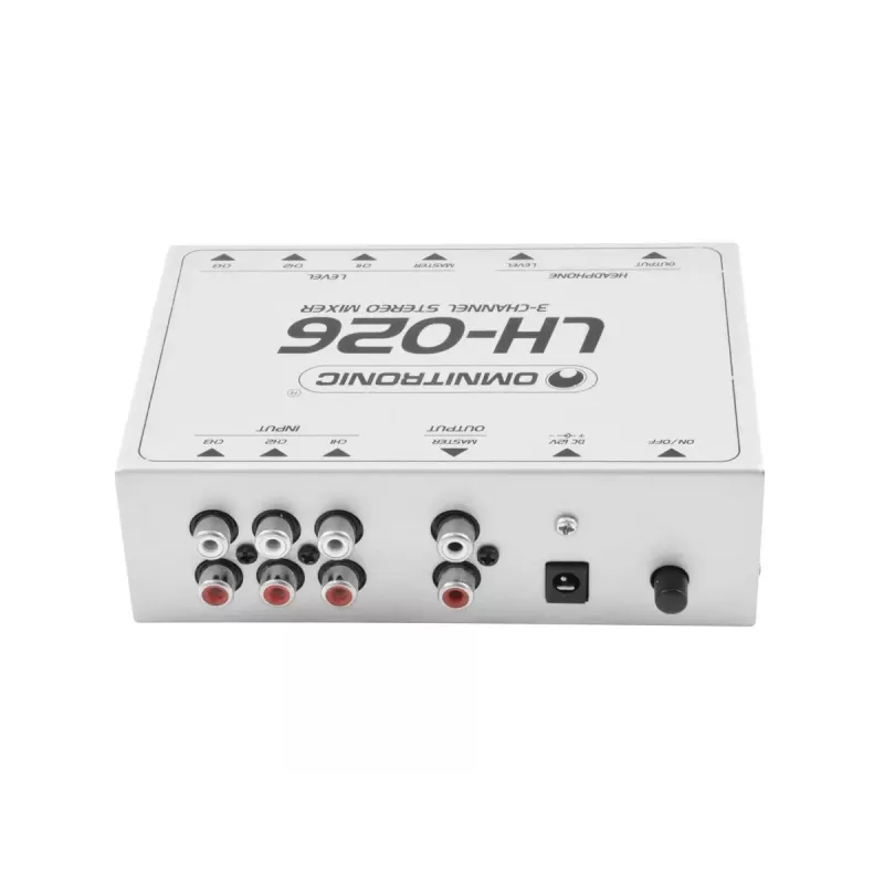 Mezclador de audio Omnitronic 10355026 3 canales 20 - 20000 Hz blanco