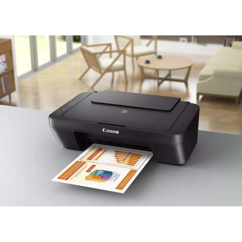 Impresora multifunción de inyección de tinta Canon PIXMA MG2555S — A4, 4800 x 600 dpi, escáner 600 x 1200 dpi, USB, negro