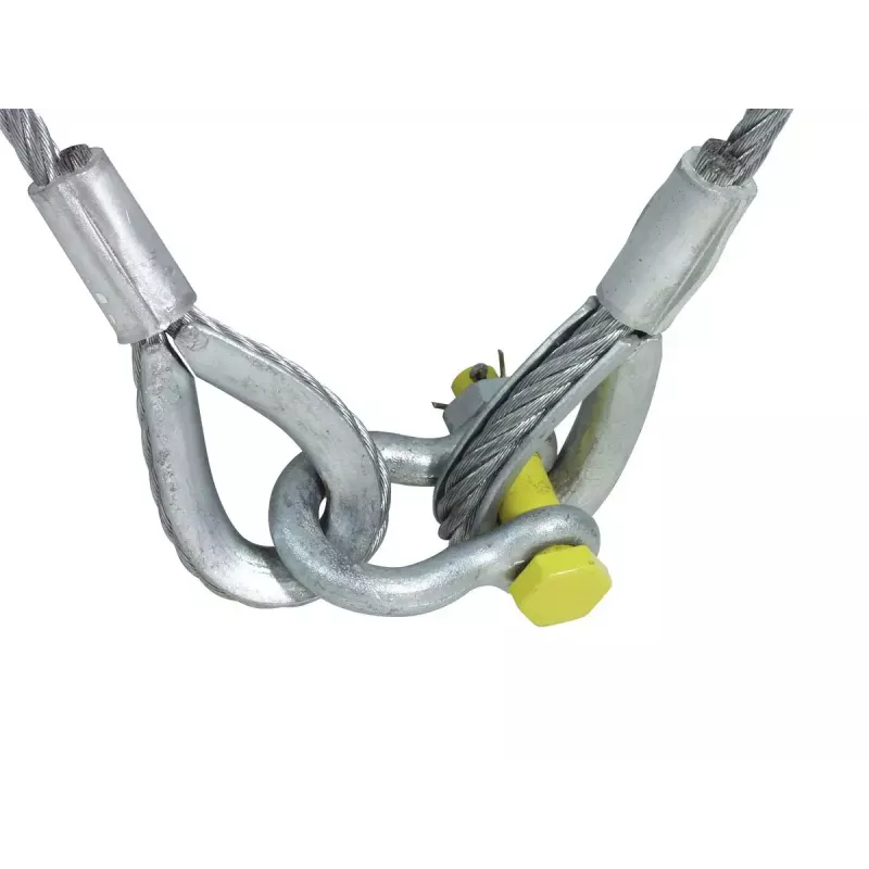 EUROLITE Cable de seguridad 1000x10 mm con grillete, hasta 400 kg