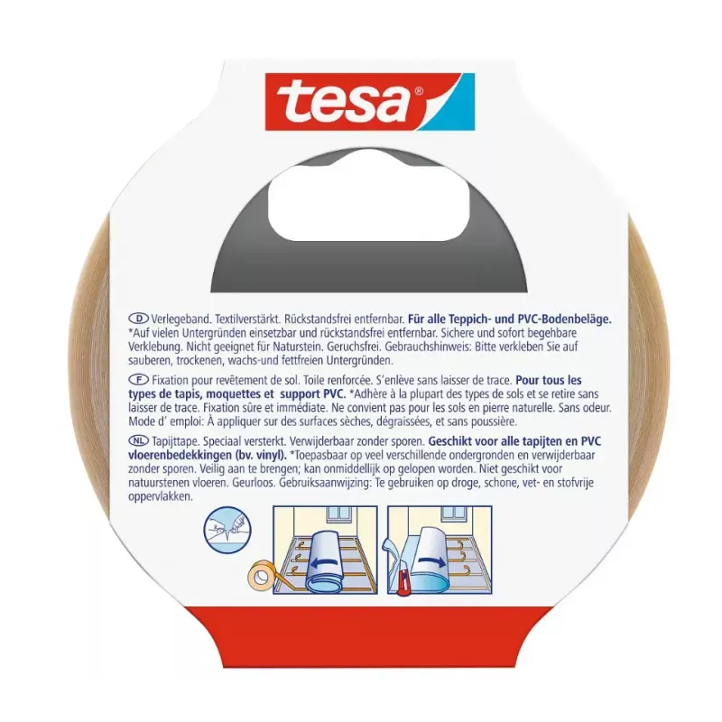 Cinta adhesiva Tesa 55731-00011-11 blanca, polipropileno (PP), 10 m x 50 mm, para marcado, uso en interior