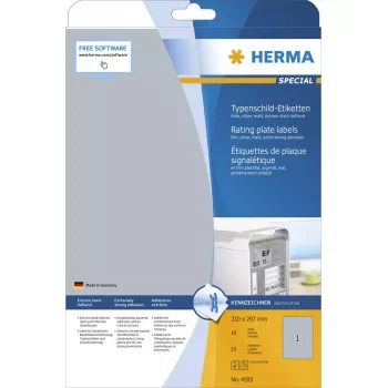 Etiqueta autoadhesiva Rectangular HERMA 4593