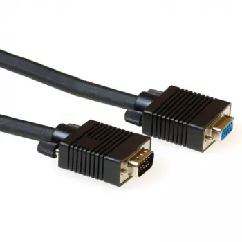 ACT cable alargador VGA de alto rendimiento de 1,8 m conector macho-conector hembra negro