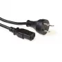 Cable de alimentación ACT Powercord conector danés - C13 negro 2,5 m