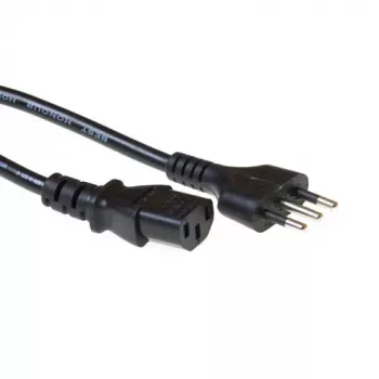 Cable de alimentación ACT Powercord conector italiano - C13 negro 2,5 m