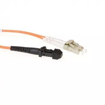 ACT 10 metros cable de parcheo de fibra óptica LSZH multimodo 62.5/125 OM1 dúplex con conectores MTRJ y LC