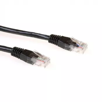 ACT negro 2 metros cable de parcheo U/UTP CAT6A con conectores RJ45