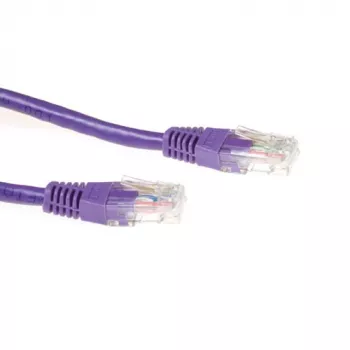 ACT Lila cable de red U/UTP CAT6A de 5 metros con conectores RJ45