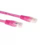 ACT Rosa cable de red U/UTP CAT6A de 15 metros con conectores RJ45
