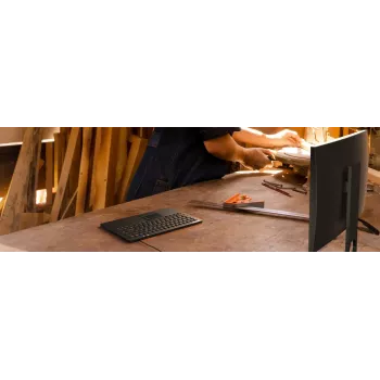 Teclado KeySonic KSK-5230 IN (UK) negro industrial USB QWERTY inglés-UK