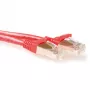 ACT rojo 3 metros cable de red LSZH SFTP CAT6A con protección de lengüeta y conectores RJ45