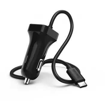 Hama 00183243 Cargador móvil para smartphone Negro mechero de coche