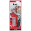 Cuchillo multiusos KWB 016910 cuchillo de hoja retráctil negro Drop-Point