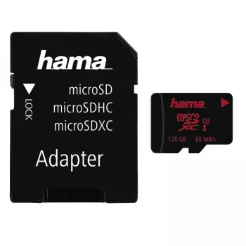 Memoria flash Hama 128GB UHS-I Class 3 microSDXC