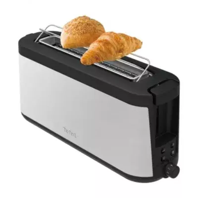 Tostadora Tefal TL4308 2 rebanadas 1000 W negra acero inoxidable