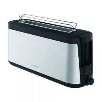 Tostadora Tefal TL4308 2 rebanadas 1000 W negra acero inoxidable