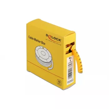 Marcador de cables DeLOCK 18362 amarillo 500 uds.