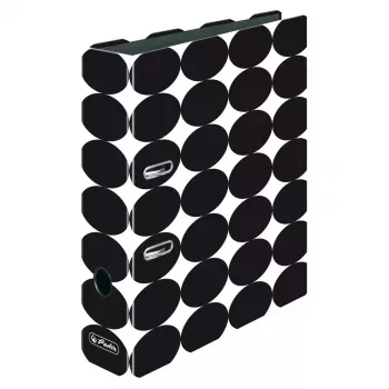 Archivador Herlitz maX.file A4 negro blanco certificado FSC