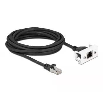Cable de extensión de red DeLOCK 5 m Cat.6A S/FTP RJ45 negro