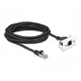 Cable de extensión de red DeLOCK 5 m Cat.6A S/FTP RJ45 negro